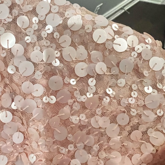 NWOT. Large light pink layered sequin tank - Picture 2 of 3